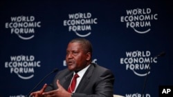 Nigerian billionaire businessman Aliko Dangote