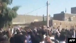 Zahedan şəhərində mitinq