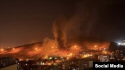 زندان اوین تهران در آتش.