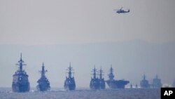 지난 2015년 10월 일본 도쿄 남부 사가미만에서 해상자위대 관함식이 열렸다.