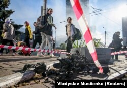 سقوط پهپاد ساخت ایران در کی‌یف