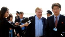 지난 2011년 5월 로버트 킹 당시 미국 북한인권특사가 평양을 방문했다.