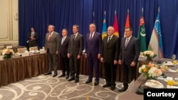 O'zbekiston, Qozog'iston, Qirg'iziston, Tojikiston, Turkmaniston va AQSh bosh diplomatlarining Nyu-Yorkdagi uchrashuvidan, 22-sentabr, 2022