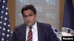 베단트 파텔 미국 국무부 수석부대변인이 19일 워싱턴 국무부 청사에서 정례브리핑을 했다.