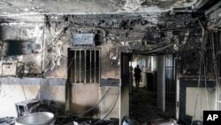 Foto ini dirilis oleh Kantor Berita Mizan, menunjukkan penjara Evin pascakebakaran di Teheran, Iran, Minggu, 16 Oktober 2022. (Koosha Mahshid Falahi/Mizan News Agency via AP)