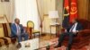 Adalberto Costa Júnior, presidente da UNITA, e João Lourenço, Presidente da República, Presidência da República, Luanda, 6 Outubro 2022