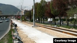 Rekonstrukcija šina u Sarajevu. Foto: BIRN BiH 