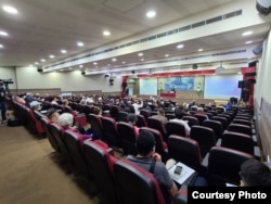 位于台北的独派组织台湾国家联盟和世界台湾人大会4月16日召开民间的海内外台湾国是会议，美国前国安顾问博尔顿(John Bolton)以视讯录影方式发表专题演讲。(照片提供: 台湾国家联盟和世界台湾人大会)