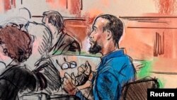 El Šafi Elšeik u sudnici u Aleksandriji, u Virdžiniji (Foto: REUTERS/Bill Hennessy)