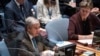  FILE - Antonio Guterres, Secretary-General of the United Nations, speaks during a meeting of the UN Security Council, April 5, 2022, as Ukrainian President Zelenskyy addresses the U.N. Security Council for the first time.