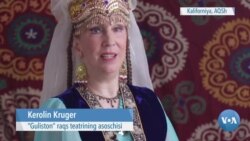 Kaliforniya: o’zbek milliy raqsini targ’ib etayogan amerikalik ayol