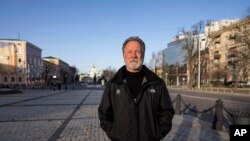 გაეროს მსოფლიო სურსათის პროგრამის აღმასრულებელი დირექტორი დევიდ ბისლი კიევში, უკრაინა. 14 აპრილი, 2022 წ.