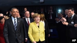 Obama va Merkel Gannoverda, Germaniya, 24-aprel, 2016-yil