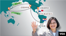 蔡英文飞越古巴 美中台暗中角力