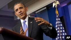 President Barack Obama speaks during an end-of-the year news conference at the White House, Dec. 20, 2013. 