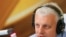 FILE - Journalist Pavel Sheremet talks on the air at a radio station in Kyiv, Ukraine, Oct. 11, 2015. 