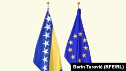 Zastave BiH i EU