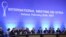 Participants of Syria peace talks attend a meeting in Astana, Kazakhstan, Feb. 16, 2017.