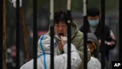 중국 베이징의 신종 코로나바이러스 검사소.