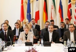 The Joint Commission members of the Joint Comprehensive Plan of Action (JCPOA), are pictured during their first meeting Oct. 19, 2015, at Palais Cobourg in Vienna, Austria.