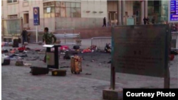 新疆乌鲁木齐火车站发生爆炸事件(照片来自网络)