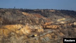 Карьер «Завальевский графит». Завалья, Кировоградская область Украины. Февраль 2025 г. 