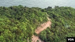 រូបឯកសារ៖​ ផ្លូវកាត់ព្រៃមួយនៅកោះ Phuc Quoc ប្រទេសវៀណាម។ 