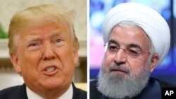 도널드 트럼프 미국 대통령과 하산 로하니 이란 대통령.