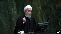 Presiden Iran Hassan Rouhani di Teheran, Iran, 25 Desember 2018. 