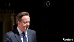 Britain's Prime Minister David Cameron at Downing Street, London, June 6, 2013.