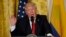 President Donald Trump speaks during a news conference at the White House in Washington, May 18, 2017.
