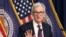 FILE PHOTO: Fed Chair Powell speaks at a press conference in Washington