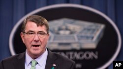 Menter Pertahanan Amerika Serikat, Ash Carter (Foto: dok).
