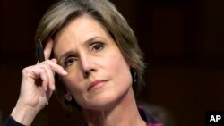 Penjabat jaksa agung AS Sally Quillian Yates yang dipecat karena menolak membela larangan imigrasi Presiden Donald Trump. (Foto: Dok)