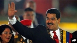 Presiden Venezuela Nicolas Maduro dalam perayaan Hari Kemerdekaan di Caracas, Venezuela, 5 Juli 2013. 