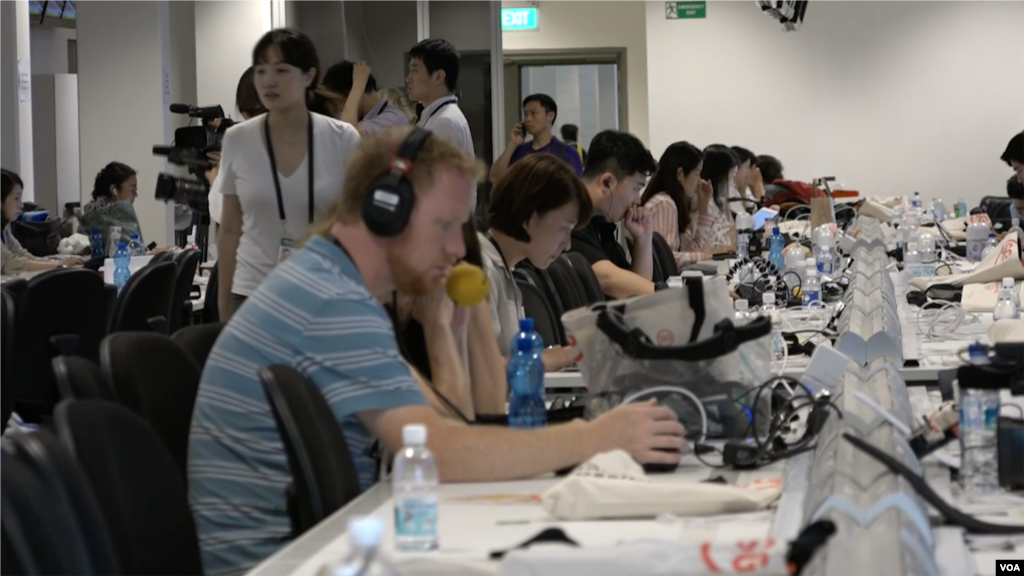 مرکز رسانه&zwnj;ای سنگاپور میزبان چند هزار خبرنگار است