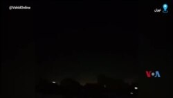 نمایی دیگر از حمله اسرائیل و فعالیت پدافند در آسمان جنوب شرق تهران 