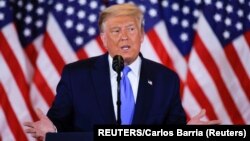 Presiden AS Donald Trump mengatakan akan melanjutkan keputusan soal Pilpres AS ke Mahkamah Agung.