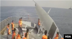 تصاویر از ویدئویی که صدا و سیمای جمهوری اسلامی پخش کرد.