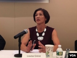 美国国家民主基金会东亚总裁路易莎·格雷夫 (美国之音钟辰芳拍摄)