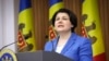 Moldovan Prime Minister Natalia Gavrilita announces her resignation during a news conference in Chisinau, Moldova, Feb 10, 2023.