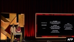 Annonce des nominations pour la 95e cérémonie des Oscars, le 14 janvier 2023 à Los Angeles. 