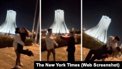 تصاویری از ویدیوی رقص در میدان آزادی 