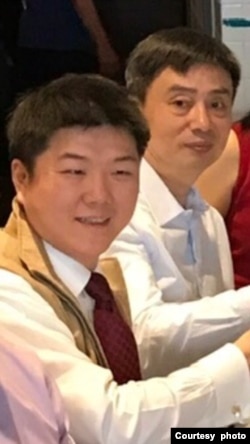 代雪峰和罗昭学2017年9月在纽约（照片由代雪峰提供）