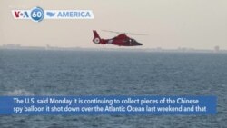 VOA60 America - US Retrieving, Analyzing Pieces of Downed Chinese Spy Balloon