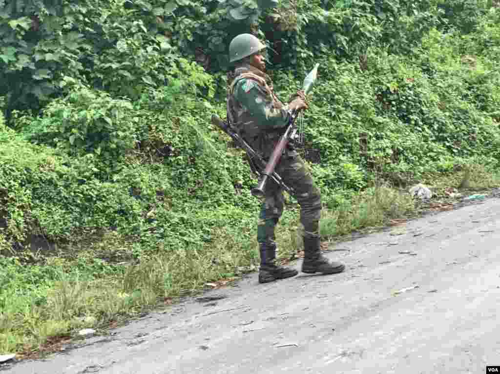 Jeshi la Jamhuri ya Kidemokrasia ya Congo, FARDC, limepelekwa katika mstari wa mbele huko mji wa Sakae kupambana na waasi wa M23.