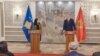 Presidents of Kosovo and Montenegro during press conference in Podgorica (Photo: VOA, Jovo Radulović)