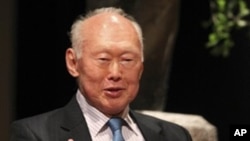 FILE - Singapore's former Prime Minister Lee Kuan Yew.