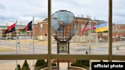 Azerbaijani flag in Oklahoma