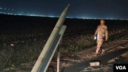 محل شلیک موشکها در منطقه حمدانیه